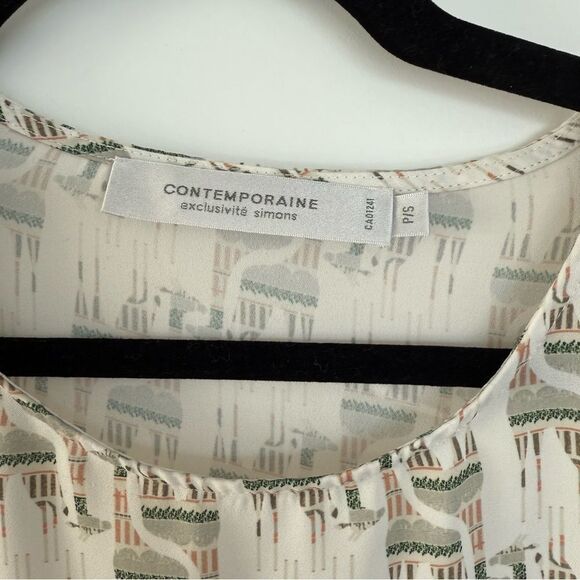 CONTEMPORAINE | animal print blouse - Picture 3 of 8